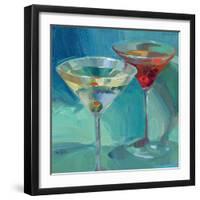 Martini in Aqua-Patti Mollica-Framed Art Print