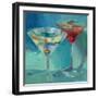 Martini in Aqua-Patti Mollica-Framed Art Print