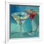 Martini in Aqua-Patti Mollica-Framed Art Print