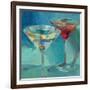 Martini in Aqua-Patti Mollica-Framed Art Print