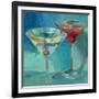 Martini in Aqua-Patti Mollica-Framed Art Print