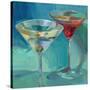 Martini in Aqua-Patti Mollica-Stretched Canvas