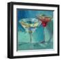 Martini in Aqua-Patti Mollica-Framed Art Print