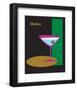 Martini in Black-ATOM-Framed Giclee Print