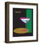 Martini in Black-ATOM-Framed Giclee Print