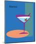 Martini in Blue-ATOM-Mounted Giclee Print