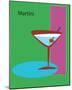 Martini in Green-ATOM-Mounted Giclee Print