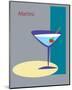 Martini in Grey-ATOM-Mounted Giclee Print