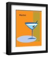 Martini in Orange-ATOM-Framed Giclee Print