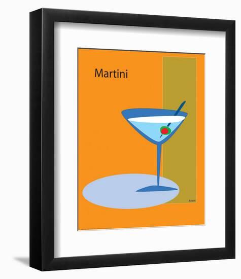 Martini in Orange-ATOM-Framed Giclee Print