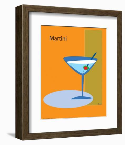 Martini in Orange-ATOM-Framed Giclee Print