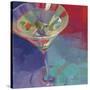 Martini in Plum-Patti Mollica-Stretched Canvas