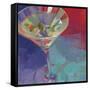 Martini in Plum-Patti Mollica-Framed Stretched Canvas