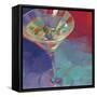 Martini in Plum-Patti Mollica-Framed Stretched Canvas