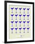 Martini Lover Blue-NaxArt-Framed Art Print