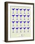 Martini Lover Blue-NaxArt-Framed Art Print