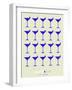 Martini Lover Blue-NaxArt-Framed Art Print