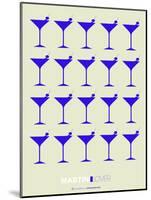 Martini Lover Blue-NaxArt-Mounted Art Print