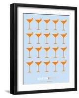 Martini Lover Orange-NaxArt-Framed Art Print