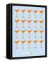 Martini Lover Orange-NaxArt-Framed Stretched Canvas