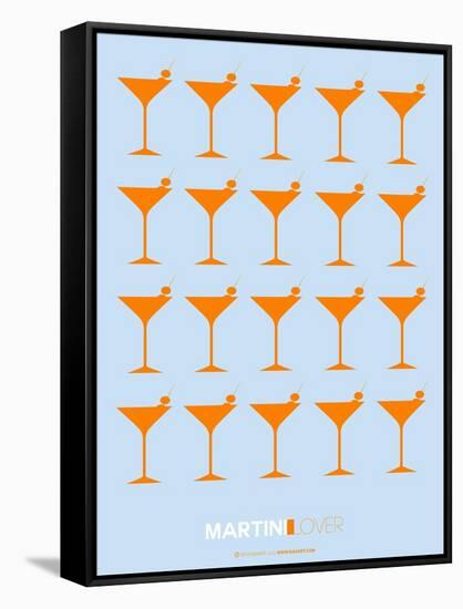 Martini Lover Orange-NaxArt-Framed Stretched Canvas