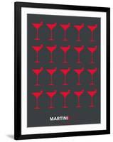 Martini Lover Red-NaxArt-Framed Art Print