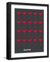 Martini Lover Red-NaxArt-Framed Art Print