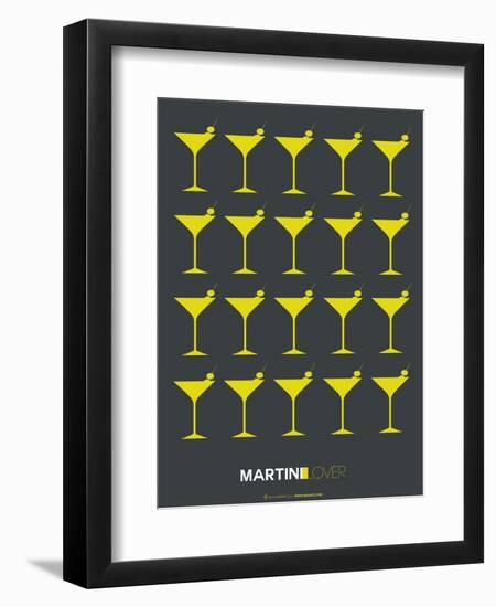 Martini Lover Yellow-NaxArt-Framed Art Print