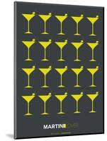 Martini Lover Yellow-NaxArt-Mounted Art Print