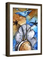 Martini On The Beach-Megan Aroon Duncanson-Framed Art Print