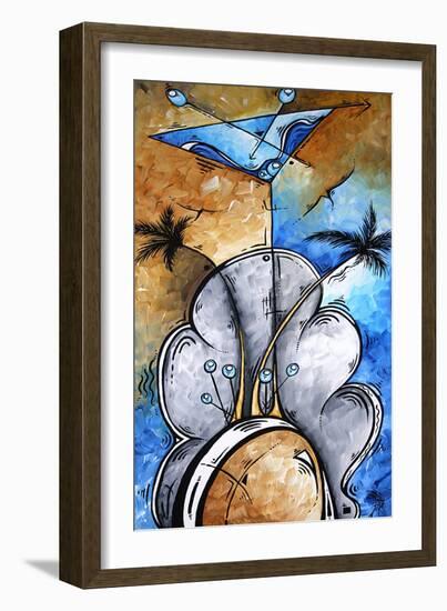 Martini On The Beach-Megan Aroon Duncanson-Framed Art Print