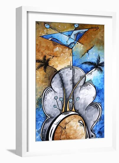 Martini On The Beach-Megan Aroon Duncanson-Framed Art Print