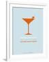 Martini Poster Orange-NaxArt-Framed Art Print