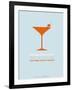 Martini Poster Orange-NaxArt-Framed Art Print