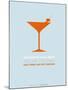 Martini Poster Orange-NaxArt-Mounted Art Print