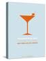 Martini Poster Orange-NaxArt-Stretched Canvas