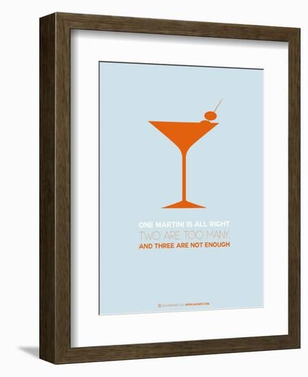 Martini Poster Orange-NaxArt-Framed Art Print