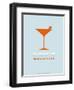 Martini Poster Orange-NaxArt-Framed Art Print