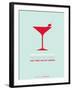 Martini Poster Red-NaxArt-Framed Art Print