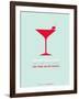 Martini Poster Red-NaxArt-Framed Art Print