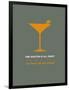 Martini Poster Yellow-NaxArt-Framed Art Print