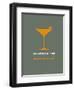 Martini Poster Yellow-NaxArt-Framed Art Print