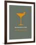 Martini Poster Yellow-NaxArt-Framed Art Print