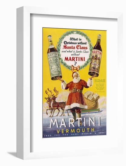 Martini Vermouth - What Is Christmas Without It?-null-Framed Photographic Print
