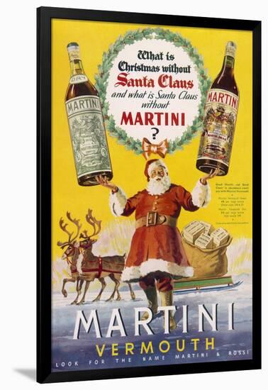Martini Vermouth - What Is Christmas Without It?-null-Framed Photographic Print