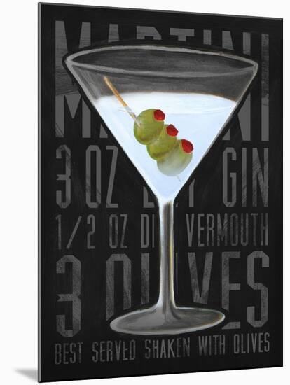 Martini (Vertical)-Cory Steffen-Mounted Premium Giclee Print