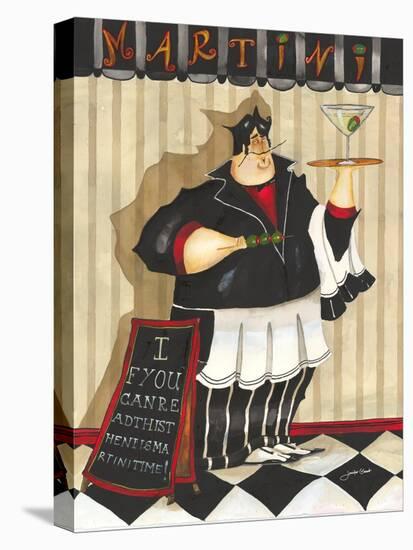 Martini Waiter-Jennifer Garant-Stretched Canvas