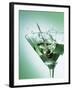 Martini with Olive Splash-Steve Lupton-Framed Photographic Print