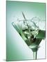 Martini with Olive Splash-Steve Lupton-Mounted Photographic Print