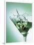 Martini with Olive Splash-Steve Lupton-Framed Photographic Print